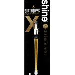 The Golden BirthJay is an elevated twist on the traditional BirthJay. This collaboration with Shine 24k Papers features a real, 24 karat Gold Cone, a candle topper that features a real 2cm candle that will burn for 10-25 seconds and mote to catch dripping wax, and a cake stake that you will slide the bottom of the cone into, so you avoid food in the filter of the cone. Great for Birthdays, and even better for special occasions like weddings, anniversaries, and life’s daily accomplishments.