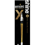 The Golden BirthJay is an elevated twist on the traditional BirthJay. This collaboration with Shine 24k Papers features a real, 24 karat Gold Cone, a candle topper that features a real 2cm candle that will burn for 10-25 seconds and mote to catch dripping wax, and a cake stake that you will slide the bottom of the cone into, so you avoid food in the filter of the cone. Great for Birthdays, and even better for special occasions like weddings, anniversaries, and life’s daily accomplishments.