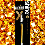 The Golden BirthJay is an elevated twist on the traditional BirthJay. This collaboration with Shine 24k Papers features a real, 24 karat Gold Cone, a candle topper that features a real 2cm candle that will burn for 10-25 seconds and mote to catch dripping wax, and a cake stake that you will slide the bottom of the cone into, so you avoid food in the filter of the cone. Great for Birthdays, and even better for special occasions like weddings, anniversaries, and life’s daily accomplishments.