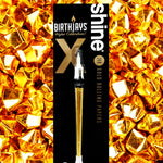 The Golden BirthJay is an elevated twist on the traditional BirthJay. This collaboration with Shine 24k Papers features a real, 24 karat Gold Cone, a candle topper that features a real 2cm candle that will burn for 10-25 seconds and mote to catch dripping wax, and a cake stake that you will slide the bottom of the cone into, so you avoid food in the filter of the cone. Great for Birthdays, and even better for special occasions like weddings, anniversaries, and life’s daily accomplishments. 